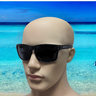 Sonnenbrille SEENsuechtig schwarz mit Auftrieb Unisex Damen Herren inkl. Tuch + Hülle