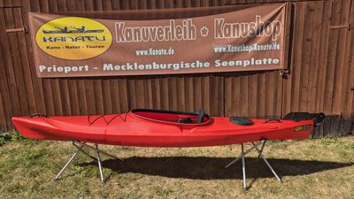 Prijon CustomLine CL 370 1er Kajak rot gebraucht mit Steueranlage 2024
