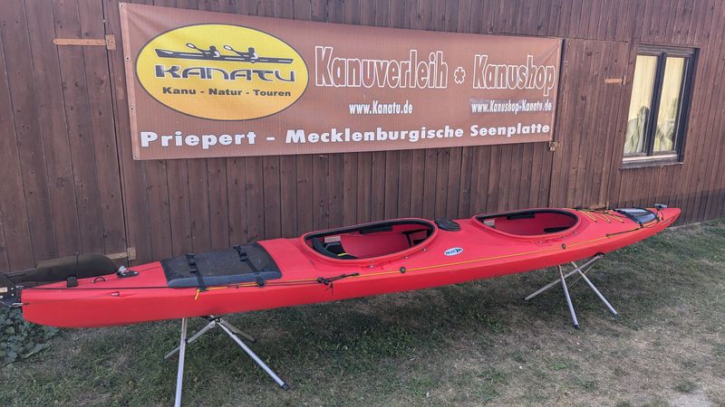 Prijon Excursion EVO rot gebraucht Kajak mit Steueranlage 2023