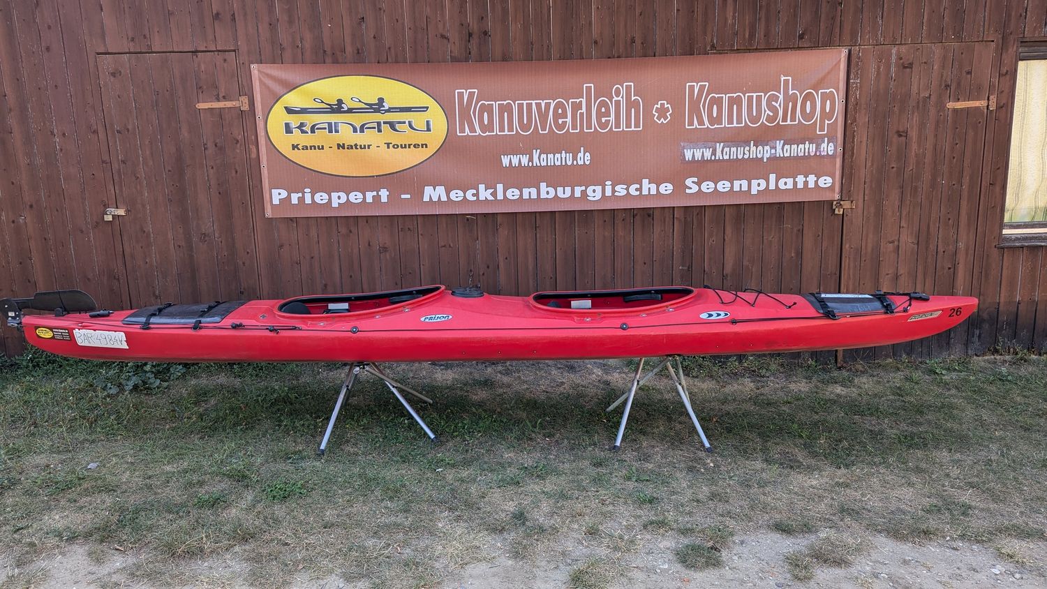 Prijon Excursion EVO rot gebraucht Kajak mit Steueranlage 2020