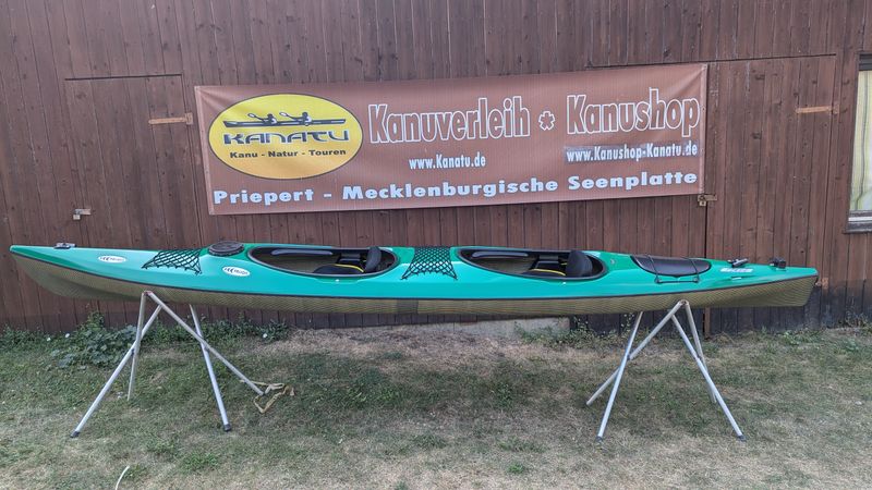 Prijon Piave 470 grün Wanderkajak 2er Kajak Laminiert Prijon Piave 470 grün Wanderkajak 2er Kajak Laminiert