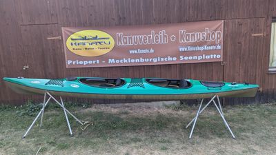 Prijon Piave 470 grün Wanderkajak 2er Kajak Laminiert