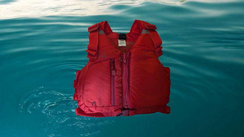 Palm Meander Frauenweste Flame Red Schwimmweste Rettungsweste  (Altes Modell)