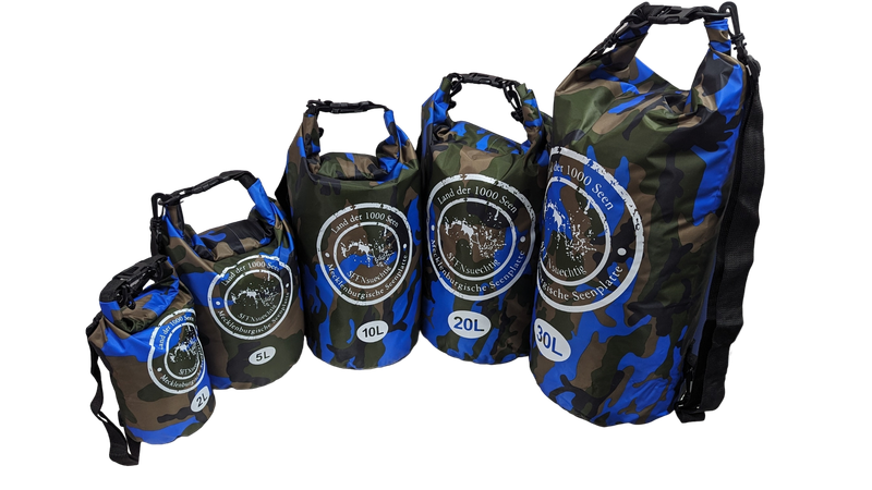 Dry Bag Seesack Blau verschiedene Größen