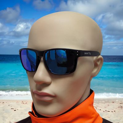 Sonnenbrille SEENsuechtig schwarz verspiegelt mit Auftrieb Unisex