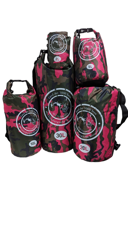 Dry Bag Seesack Pink 2 -30 Liter Camouflage
