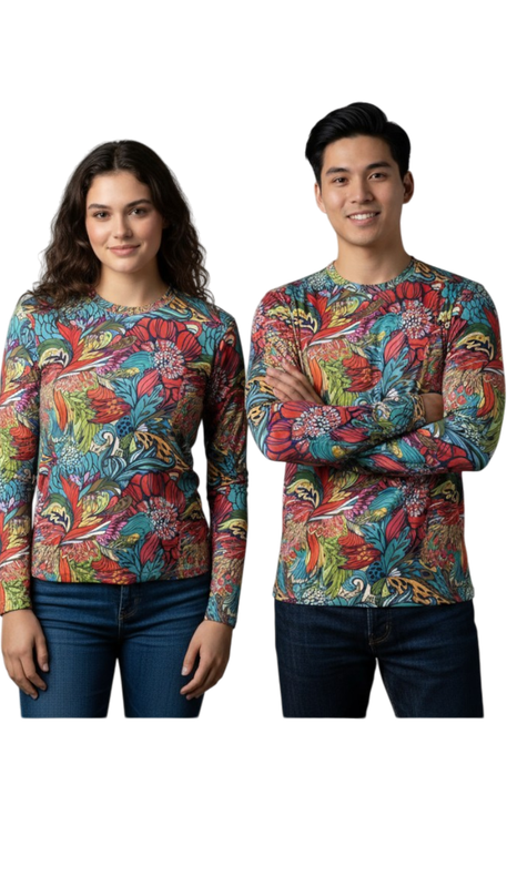 Bakas Shirt Bunt 2 Personen ohne Hintergrund