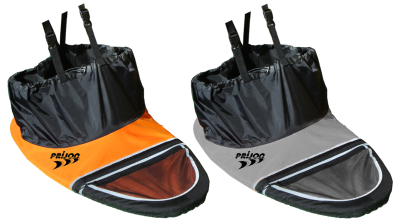 Prijon Nylon Traveller Spritzdecke links orange rechts grau