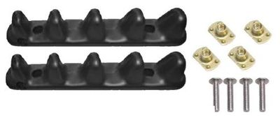 Prijon Ersatzteil Fußstütze Garnitur mit schrauben und muttern schwarz