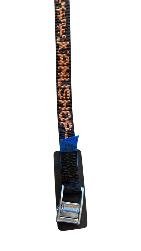 Zurrgurt von vorne mit Kanushop aufdruck