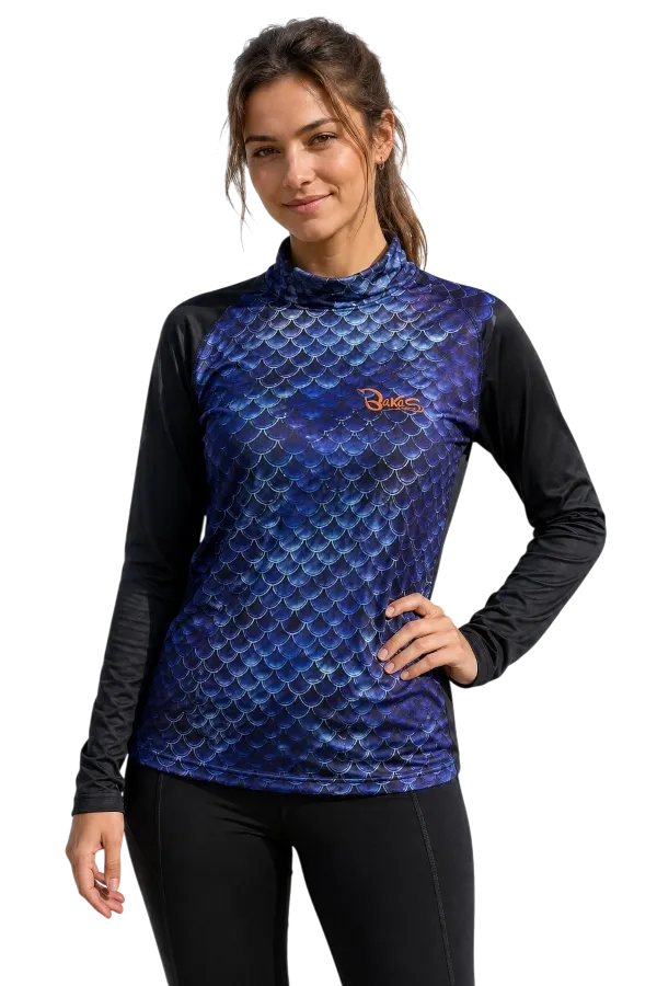 Funktions - Shirt Women  schwarz blau „BaKaS“ Schnelltrocknend