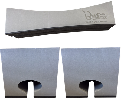 BaKaS Dachträgerpolster Set Oval Dachträger Schaumblock Schaumstoff mit Befestigungsmaterial