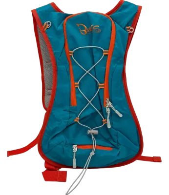 Sport und Laufrucksack von vorne Blau Orange