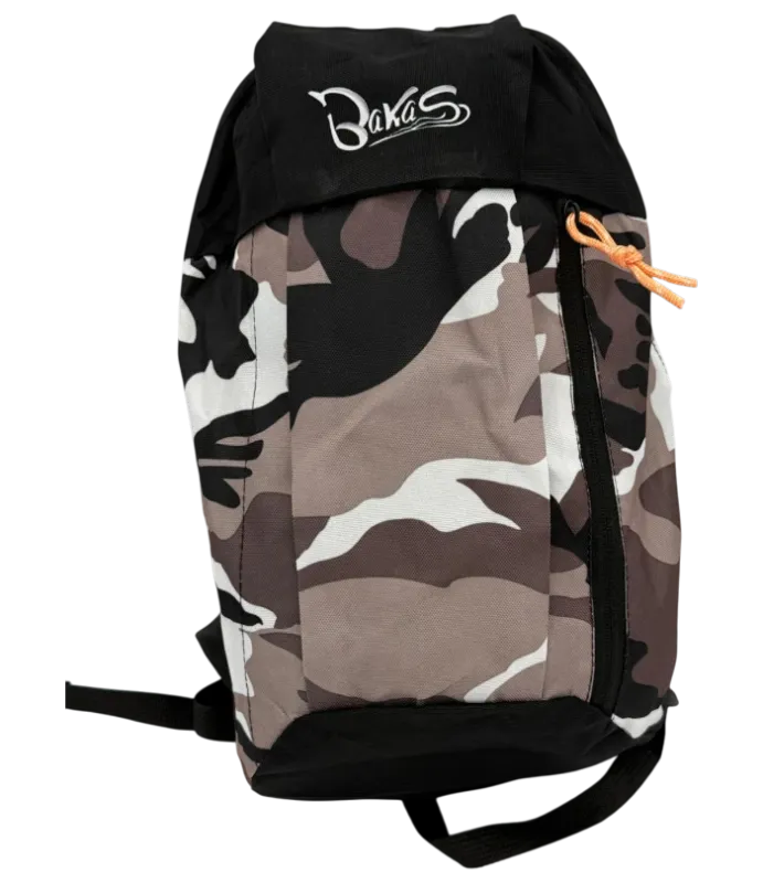 Bakas Rucksack Camouflage Schwarz von vorne