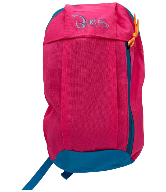 Bakas Rucksack Pink Blau von vorne