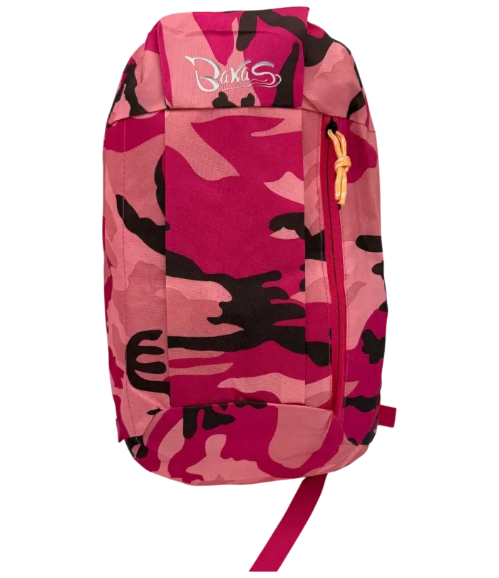 Bakas Rucksack Camouflage Pink von vorne