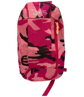 Bakas Rucksack Camouflage Pink von vorne
