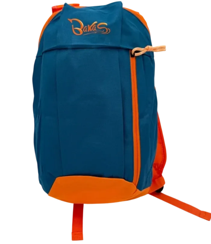 Bakas Rucksack Blau Orange von vorne