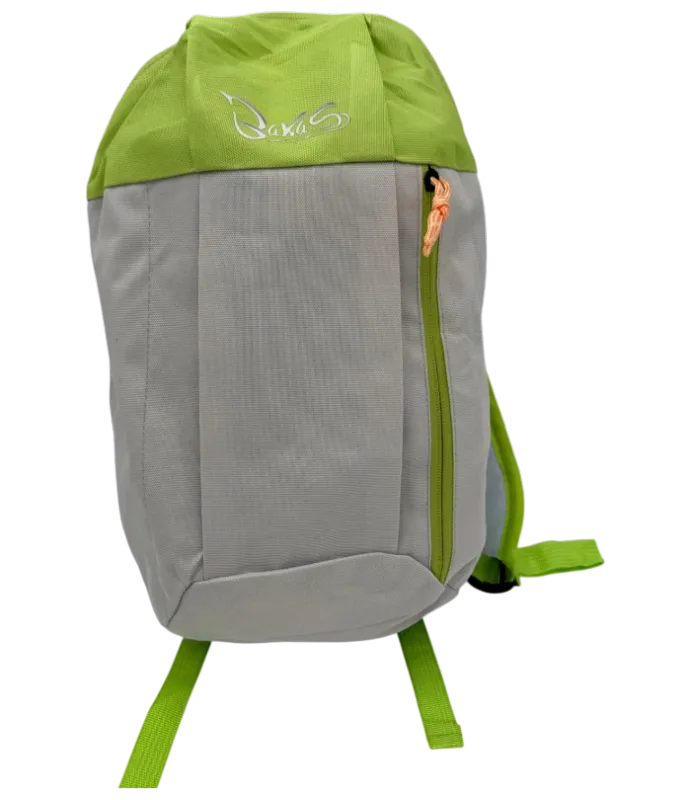 Bakas Rucksack Grau Grün von vorne