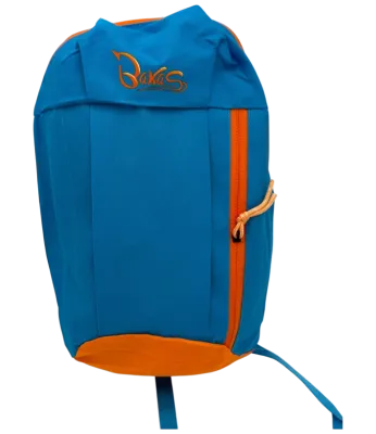 BaKaS Rucksack Sport & Camping Unisex Hell Blau / Orange Bakas Rucksack Hell Blau Orange von vorne