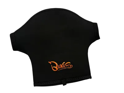 BaKaS Paddel Pfötchen optimal für kaltes Wetter Schwarz mit Orange