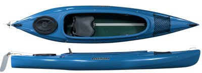 Lettmann Summertime 1er Kajak Blau Touring plus inkl Steueranlage