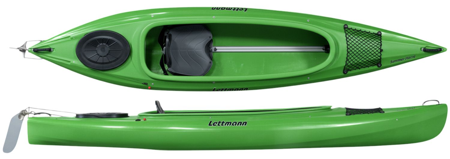 Lettmann Summertime 1er Kajak lime Touring plus inkl Steueranlage