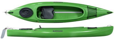 Lettmann Summertime 1er Kajak lime Touring plus inkl Steueranlage