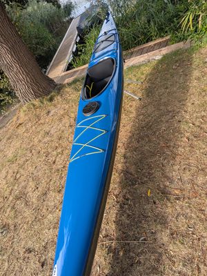 Prijon Falcon Tour Kajak natur / blau  1er Einerkajak Carbon Aramid