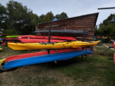 Prijon Touryak 500 gelb gebraucht Kajak inkl. Steueranlage Set 2023 - 128 Prijon Touryak 500 gelb gebraucht Kajak inkl. Steueranlage Set 2023 - 128