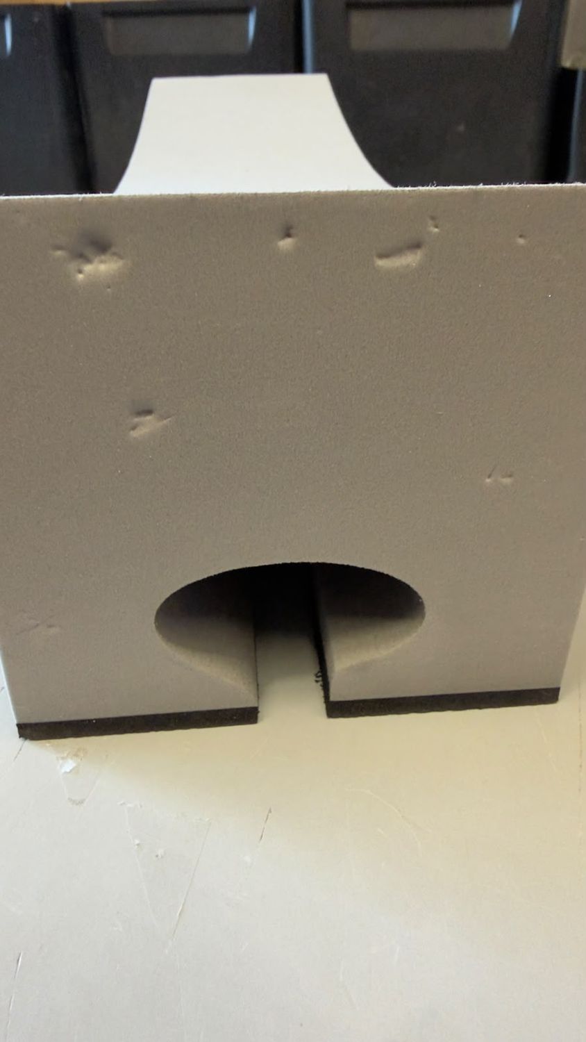B-Ware BaKaS Dachträgerpolster Paar Oval Dachträger Schaumblock Schaumstoff