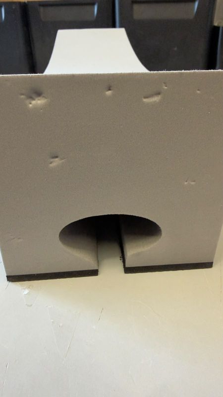 B-Ware BaKaS Dachträgerpolster Paar Oval Dachträger Schaumblock Schaumstoff