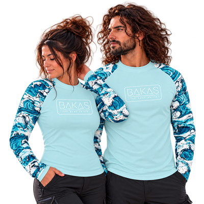 BaKaS Funktionsshirt blau wellen Unisex BaKaS Funktionsshirt blau wellen Unisex