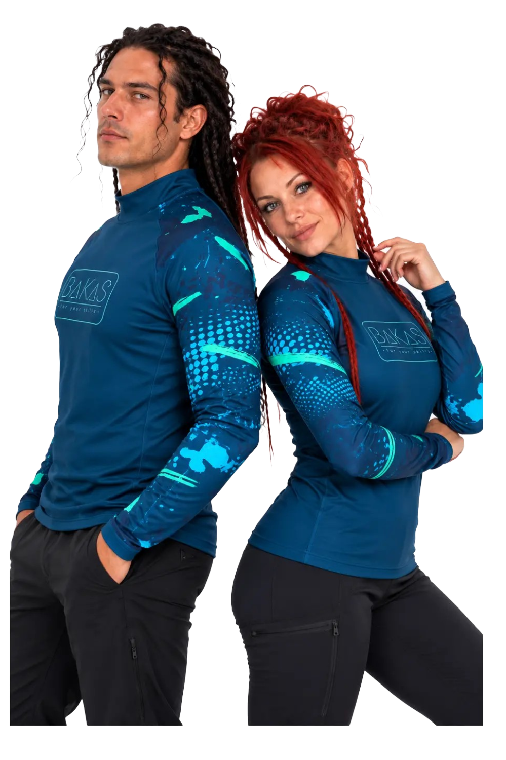 BaKaS Funktionsshirt blau camouflage Unisex