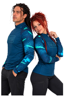 BaKaS Funktionsshirt blau camouflage Unisex