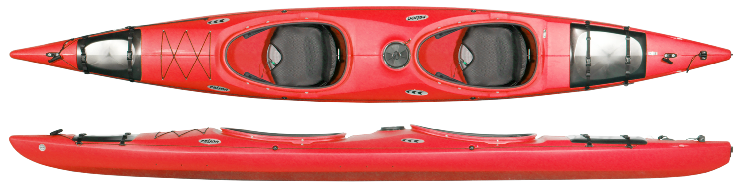 Prijon Excusion EVO oben von oben rot unten seitlich rot