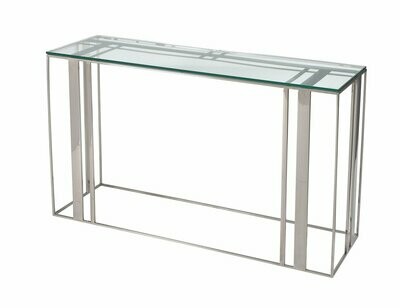 LAFAYETTE CONSOLE TABLE POLISHED STAINLESS STEEL