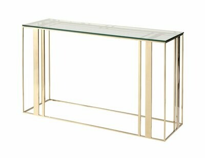 LAFAYETTE CONSOLE TABLE POLISHED BRASS