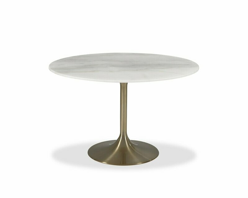 TELMA DINING TABLE BRUSHED BRASS