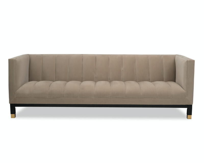 GAMAL SOFA – TOSCANA LATTE VELVET