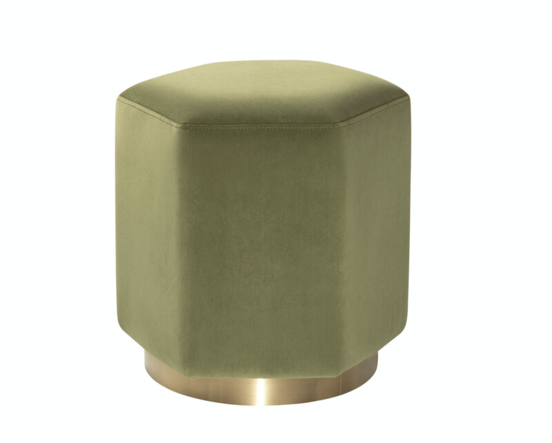 MONTI STOOL KASTER OLIVE VELVET