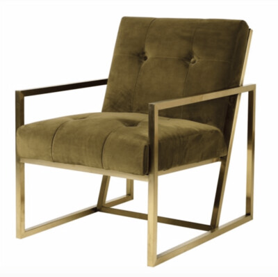 Rogan Green Metal Framed Chair