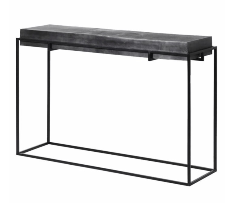 Black Iron Console Table