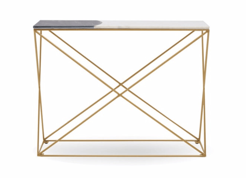 VIZZINI TWO TONE CONSOLE TABLE