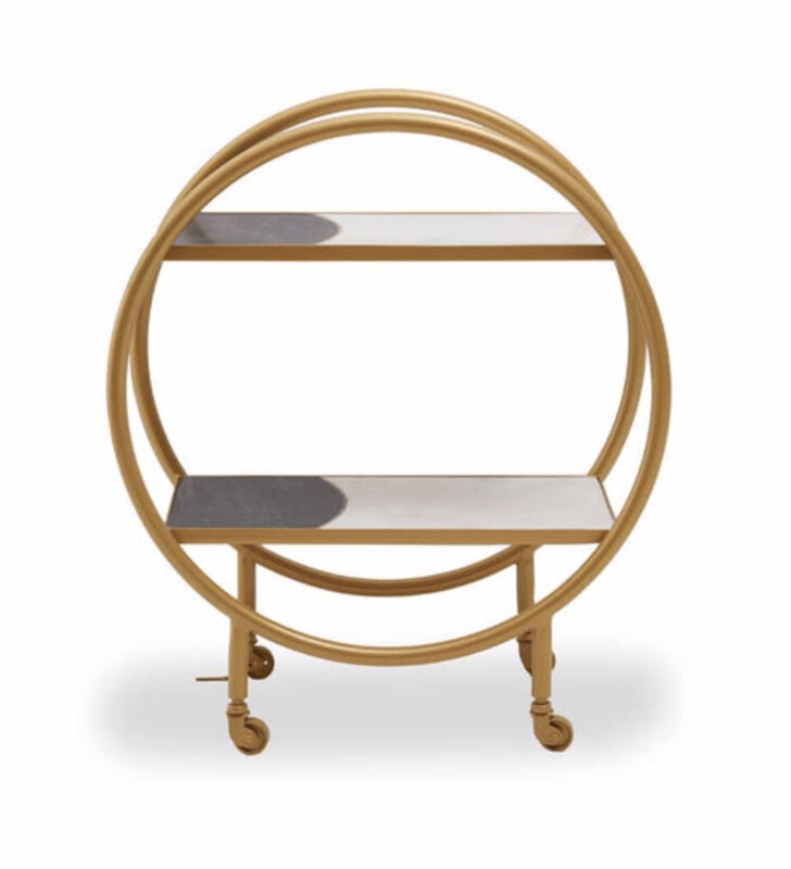 VIZZINI 2 TIER BAR TROLLEY