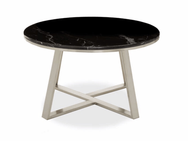 ALVARO COFFEE TABLE WITH BLACK MARBLE TOP