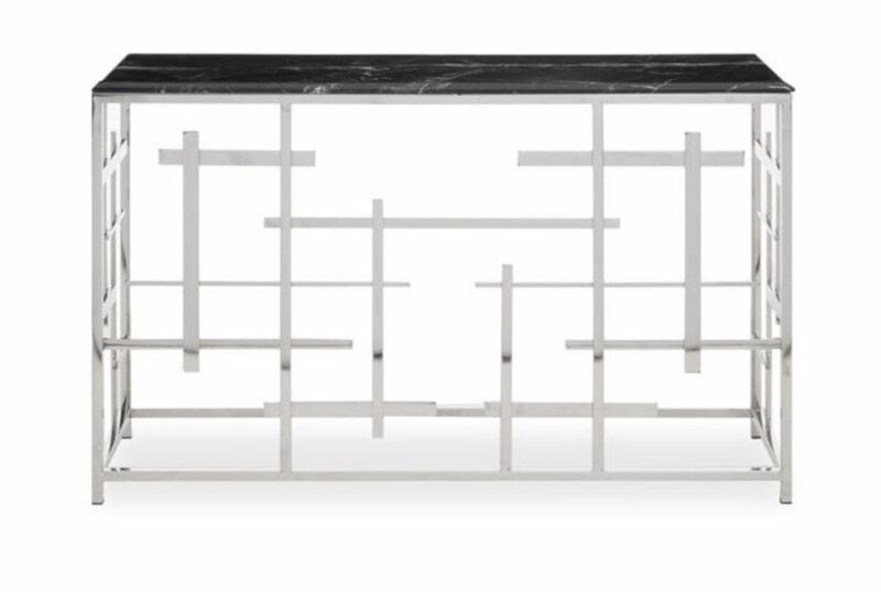 APRILIA BLACK MARBLE CONSOLE TABLE