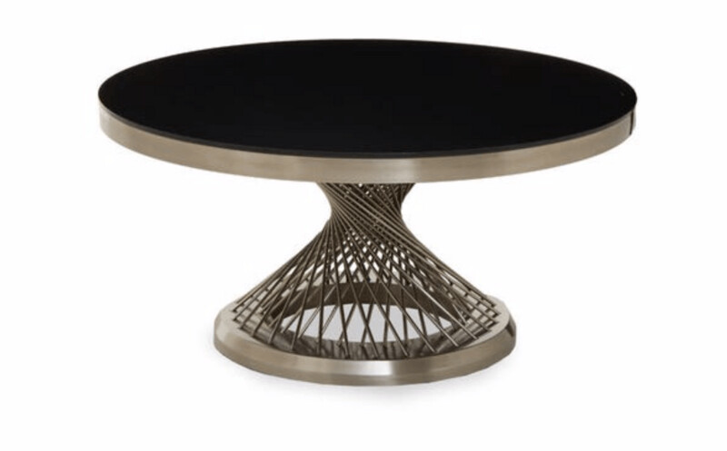 ANZIO SILVER FRAME COFFEE TABLE