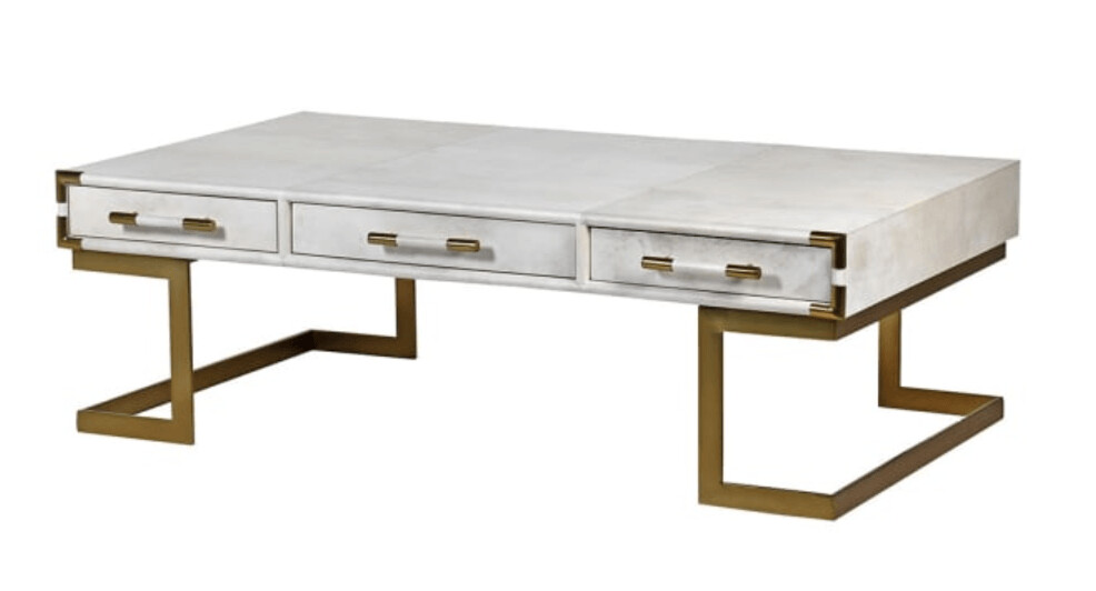 White Vellum Coffee Table