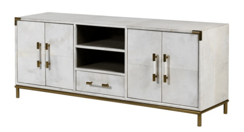 White Vellum TV Cabinet